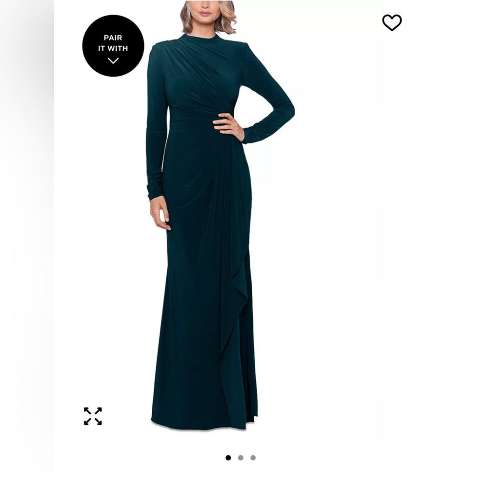 Betsy & Adam Teal Maxi Dress